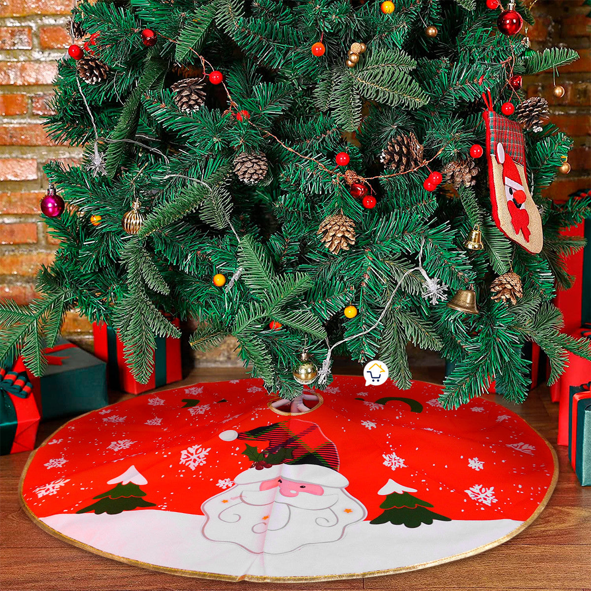 Pie De Arbol Grande Navidad Decoracion
